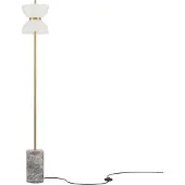 Maytoni Piantana LED Kyoto, grigio, altezza 145 cm, marmo
