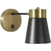 PR Home Luna applique nera/ottone anticato