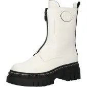 GUESS stivaletti combat da donna con chiusura con zip bianco white | Taglia 38