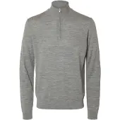 Selected Maglione A Mezza Cerniera Uomini Grigio XL