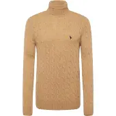 Ralph Lauren Maglione a dolcevita in misto lana con logo