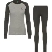 Odlo Women's Active Warm Special Set Intimo sintetico Donna (M, grigio)