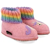 Haflinger Kid's Fairy Tale Pantofole Bambini (24, fuchsia)