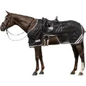 Waldhausen Tappeto da equitazione Reflex - Nero/Grigio argento