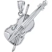 Silvego Silver Vivaldi violin Ciondolo JJJ2183P