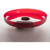 Artemide Ciotola Bontà, rosso, Ø 26 cm, vetro, legno