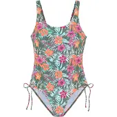 Venice beach Costume intero blu chiaro / verde / arancione / rosa