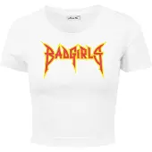 Miss Tee Top A Maniche Corte Badgirls Cropped