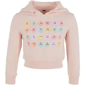 Mister tee Felpa Con Cappuccio Sweet Heart Candy Cropped