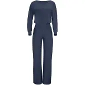 Winshape Tuta jumpsuit ' JS101LSC ' antracite / bianco