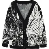 Desigual , Cardigan stampato, Nero, L