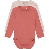 Minymo Kid's Body L/S (2-Pack) Intimo Bambini (56, fuchsia)