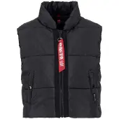 Alpha industries Piumino Smanicato Donna W Puffer Vest Cropped Black