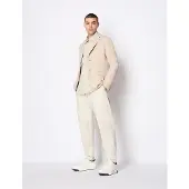 Armani Exchange per uomo. 8NZG15ZNFNZ1724 Giacca giacca beige (44), Casual, Lino, Classico