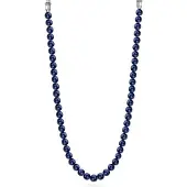Police Collana Di Perline In Resina Blu Pejln2103905 — Collana