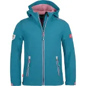 TROLLKIDS Girl's Trollfjord Jacket Giacca softshell Bambini (176, turchese)