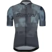 Santini Forza Indoor Jersey Maglietta da ciclismo Uomo (L, grigio)