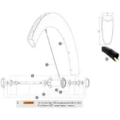 Mavic Raggi Sinistri Comete Pro Carbon Ust 12 Unità