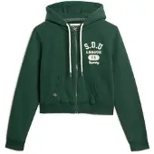 Superdry per donna. W2012164A Felpa verde Athletic Essentials (L), Casual, Cotone