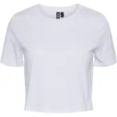 Pieces T-shirt Cropped | Bianco | L