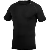 Woolpower Lite Tee Intimo lana merinos (XS, nero)