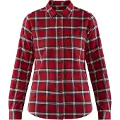 Fjällräven Women's Övik Flannel Shirt Camicia Donna (XL, rosso)