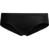 Icebreaker Women's Siren Hipkini Intimo lana merinos Donna (XL, nero)