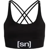 Super.natural Women's Super Top Reggiseno sportivo Donna (M, nero)