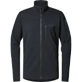 Haglöfs - Pile con zip versatile e traspirante - Rosson Mid Jacket M True Black - Taglia L - Nero