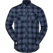 Norrøna Femund Flannel Shirt Camicia Uomo (L, blu)