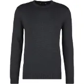 Stoic MerinoKnit MMXX.Kniva Sweater Pullover in lana merino Uomo (4XL, nero)