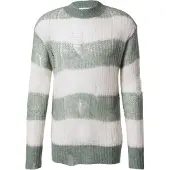 ABOUT YOU Limited Pullover 'Leo' giada / bianco