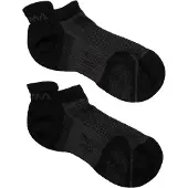 Aclima Ankle Socks 2-Pack Calze merino (36-39, nero)