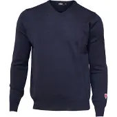 Ivanhoe Cashwool V-Neck Male Pullover in lana merino Uomo (XXL, nero)