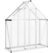 vidaXL Serra con telaio di fondazione argento 169x58x195cm alluminio