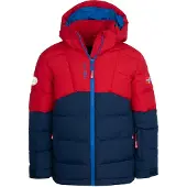 TROLLKIDS Kid's Gryllefjord Jacket Giacca invernale Bambini (164, blu/rosso)
