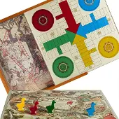 Aquamarine Cofanetto Giochi Da Tavolo: Parchis Oca E Scale