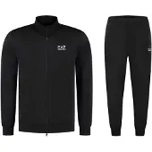 EA7 Tuta da jogging nero / bianco