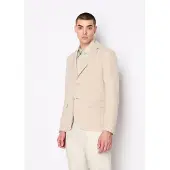 Armani Exchange per uomo. 8NZG15ZNFNZ1724 Giacca giacca beige (46), Casual, Lino, Classico