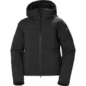 Helly Hansen - Giacca da sci da donna isolata e impermeabile - W Nora Short Puffy Jacket Black in Poliestere Riciclato - Taglia L - Nero