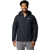 Columbia - Piumino isolante e idrorepellente - Powder Lite II Hooded Jacket Collegiate Navy per Uomo in Pelle - Taglia L - Blu navy