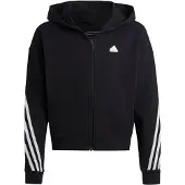 Adidas Giacca di felpa sportiva 'Future Icons' nero / bianco