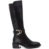 Xti per donna. 14310001-NEGRO Stivali 143100 neri (36), Nero, Basso, Cerniera, Casual