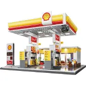 Deqube Gioco Di Costruzione Della Stazione Di Servizio Shell 1309 Pezzi