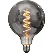 Star Trading LED globe E27 2W G125 Decoled Spiral Smoke