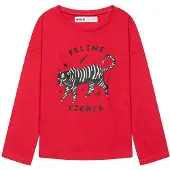 MINOTI Maglietta rosso fuoco / nero / bianco
