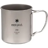 Snow Peak Titanium Single Cup (450 ml, grigio)