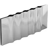 New Works Portacandele Ripply, larghezza 33 cm, acciaio inox