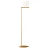 Flos IC F1, piantana in ottone spazzolato