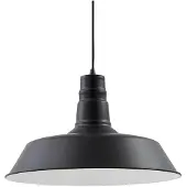 LINDBY lampada a sospensione Laylan, nichel/bianco, Ø 46 cm, metallo